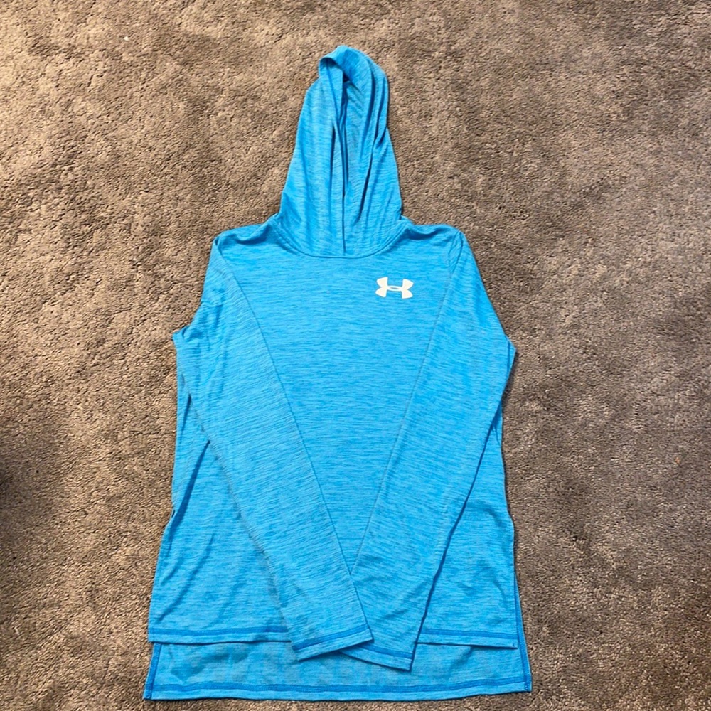 Blue Under Armour heat gear hoodie